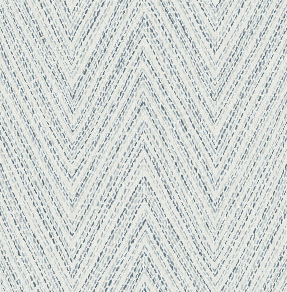 A-Street Prints Haberdashery Lainey Chevron Wallpaper - Blue