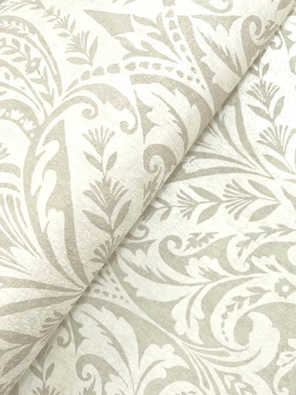 A-Street Prints Haberdashery Berkshire Damask Wallpaper - Beige