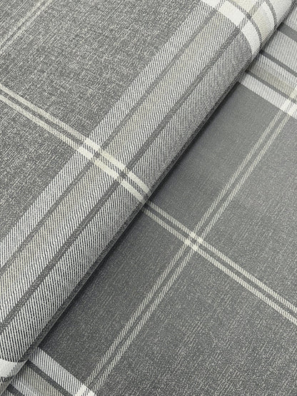 A-Street Prints Haberdashery Westley Plaid Wallpaper - Grey