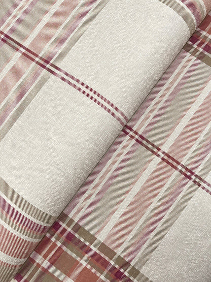 A-Street Prints Haberdashery Westley Plaid Wallpaper - Magenta