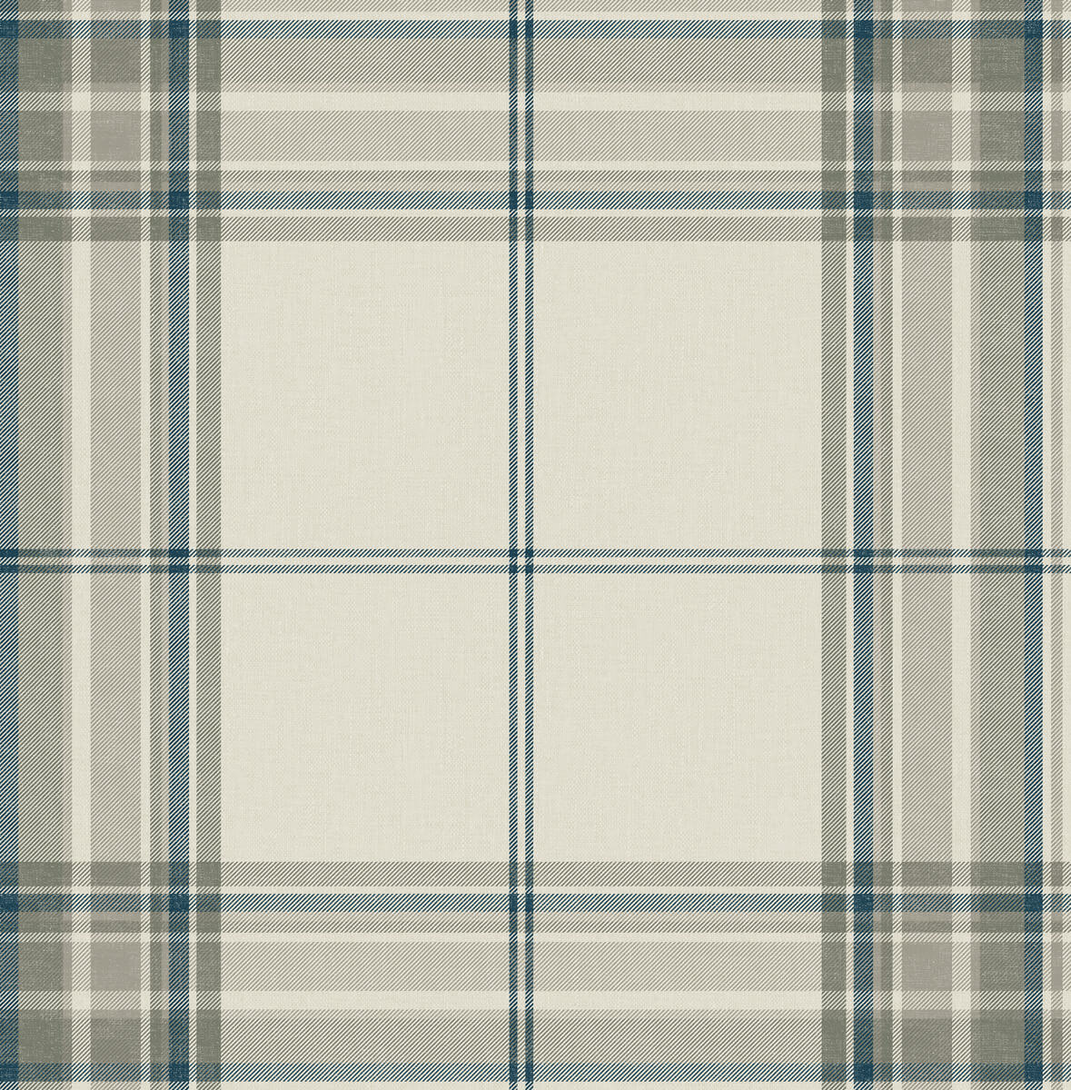 A-Street Prints Haberdashery Westley Plaid Wallpaper - Moss