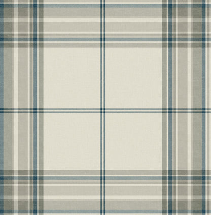 A-Street Prints Haberdashery Westley Plaid Wallpaper - Moss