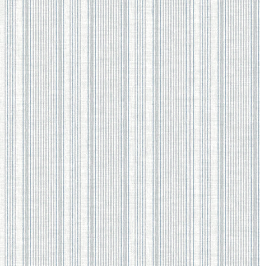 A-Street Prints Haberdashery Ayanna Striped Wallpaper - Blue