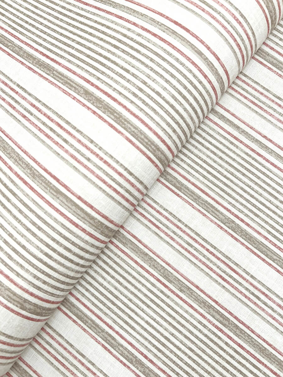 A-Street Prints Haberdashery Ayanna Striped Wallpaper - Rust