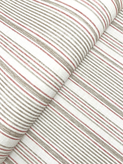 A-Street Prints Haberdashery Ayanna Striped Wallpaper - Rust