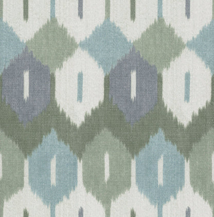 A-Street Prints Haberdashery Abilene Ikat Wallpaper - Sea Green