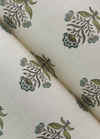 Chesapeake Printworks Hollyhock Wallpaper - Aqua