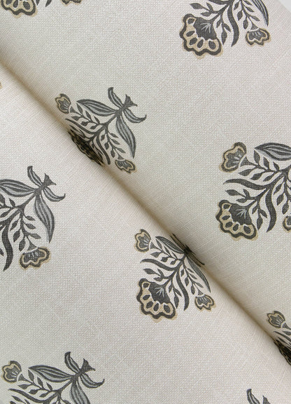 Chesapeake Printworks Hollyhock Wallpaper - Black