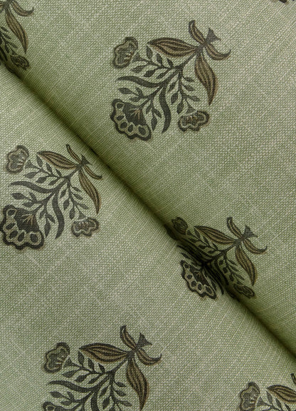 Chesapeake Printworks Hollyhock Wallpaper - Green