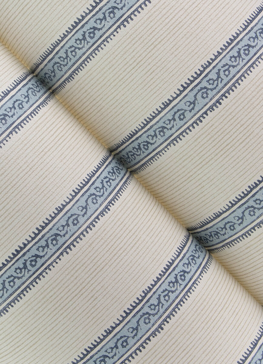 Chesapeake Printworks Mandevilla Stripe Wallpaper - Blue