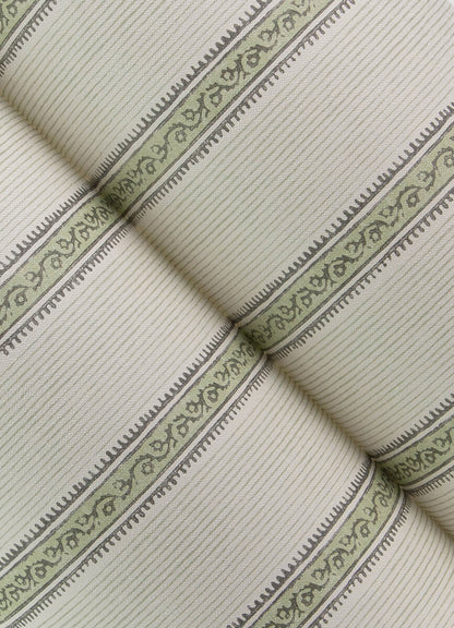 Chesapeake Printworks Mandevilla Stripe Wallpaper - Green
