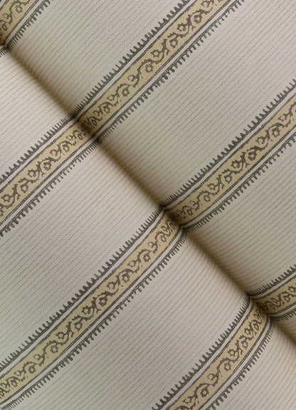 Chesapeake Printworks Mandevilla Stripe Wallpaper - Honey