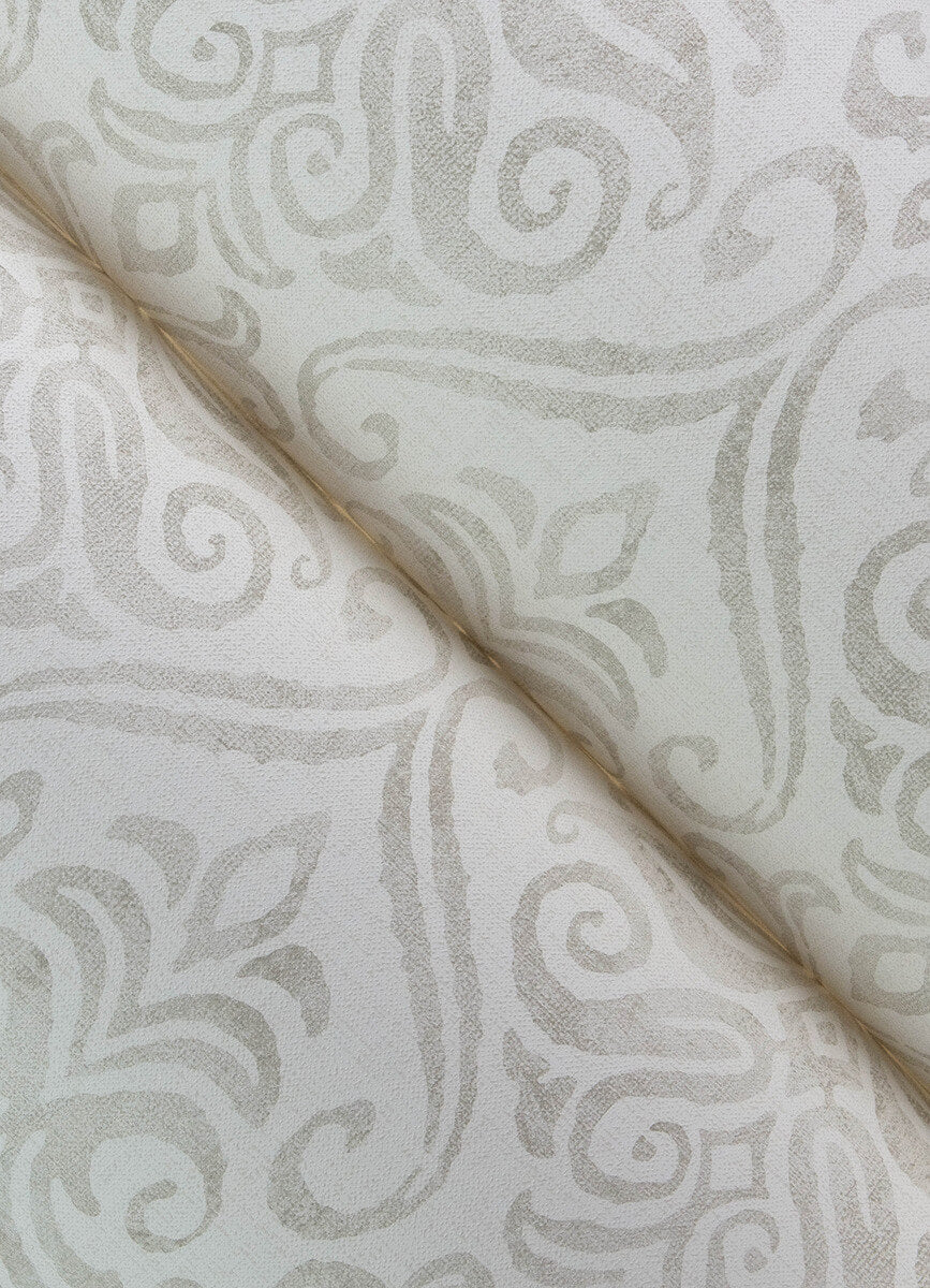 Chesapeake Printworks Adavu Damask Wallpaper - Dove