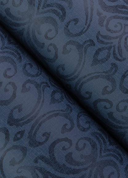 Chesapeake Printworks Adavu Damask Wallpaper - Blue