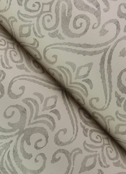 Chesapeake Printworks Adavu Damask Wallpaper - Grey