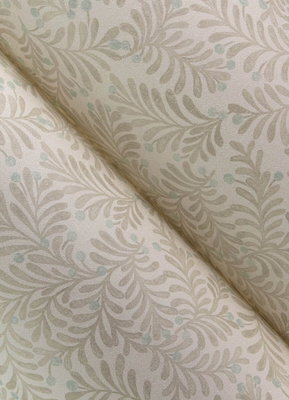 Chesapeake Printworks Chrysantha Berry Branches Wallpaper - Light Gray