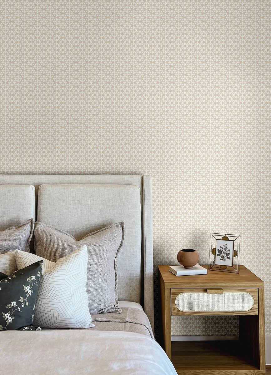 Chesapeake Printworks Phlox Wallpaper - Grey