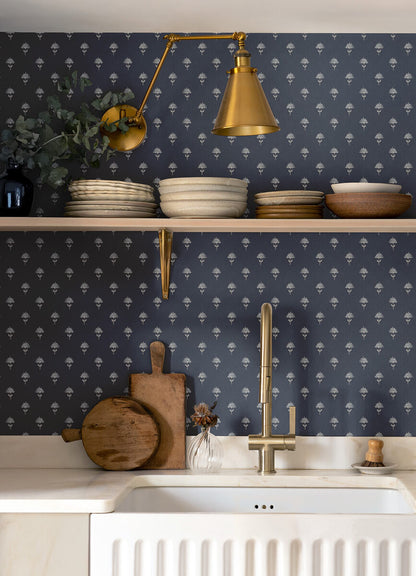 Chesapeake Printworks Surdiva Wallpaper - Indigo