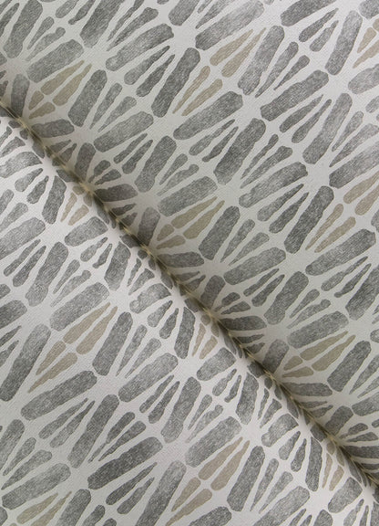 Chesapeake Printworks Nabi Geometric Wallpaper - Charcoal