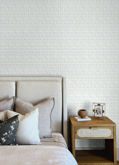 Chesapeake Printworks Nabi Geometric Wallpaper - Light Blue