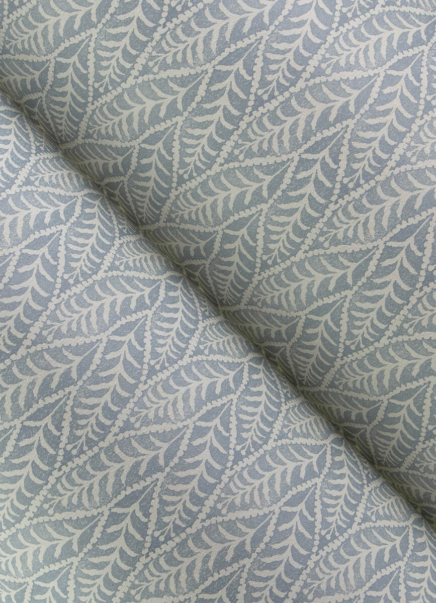 Chesapeake Printworks Coleus Leaves Wallpaper - Blue