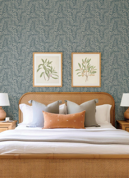 Drew & Jonathan Home Gabriel Fern Wallpaper - Teal