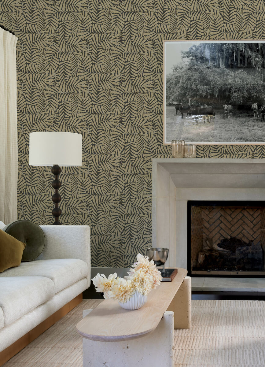 Drew & Jonathan Home Gabriel Fern Wallpaper - Bronze