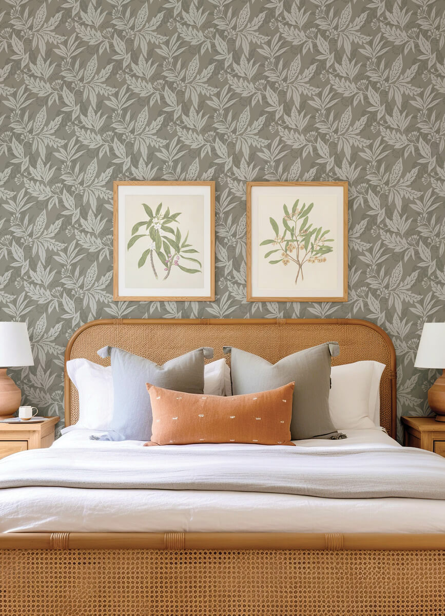 Drew & Jonathan Home Anita Wallpaper - Pewter