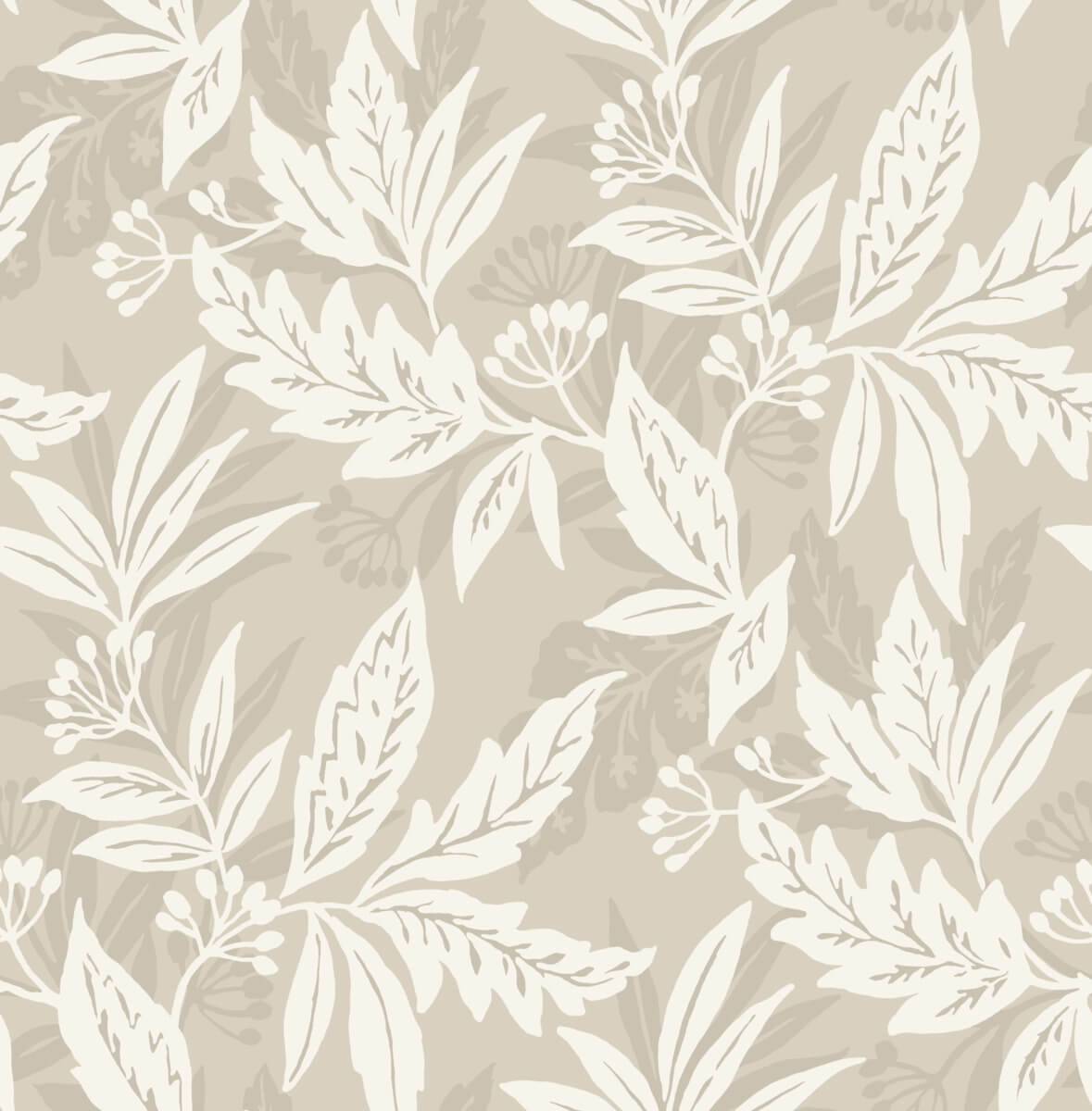 Drew & Jonathan Home Anita Wallpaper - Beige