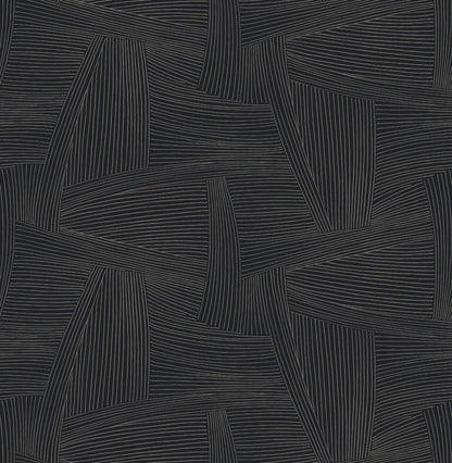 Drew & Jonathan Home Reid Wallpaper - Black