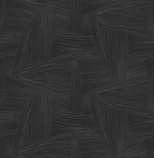 Drew & Jonathan Home Reid Wallpaper - Black