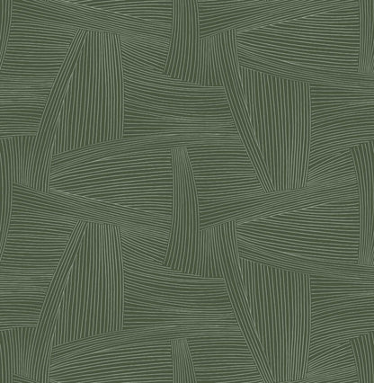 Drew & Jonathan Home Reid Wallpaper - Evergreen