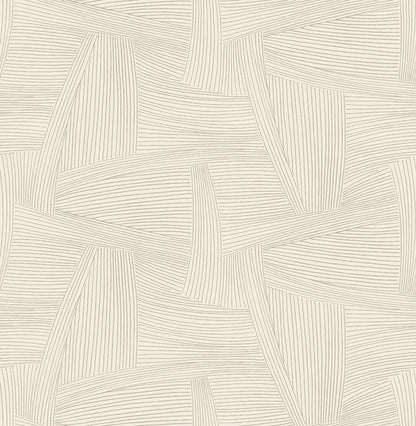 Drew & Jonathan Home Reid Wallpaper - Light Brown