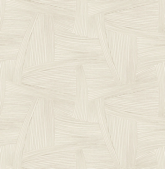 Drew & Jonathan Home Reid Wallpaper - Light Brown