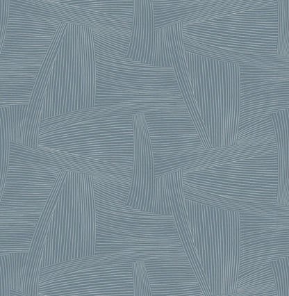 Drew & Jonathan Home Reid Wallpaper - Sky Blue