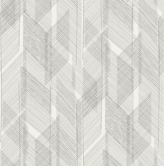 Drew & Jonathan Home Bryant Wallpaper - Black & White