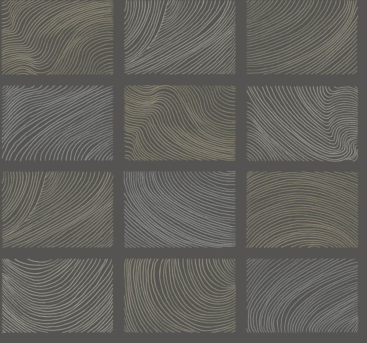 Drew & Jonathan Home Bronson Wallpaper - Slate