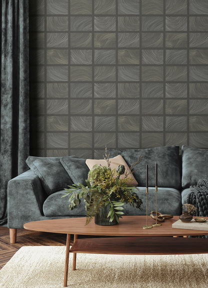 Drew & Jonathan Home Bronson Wallpaper - Slate