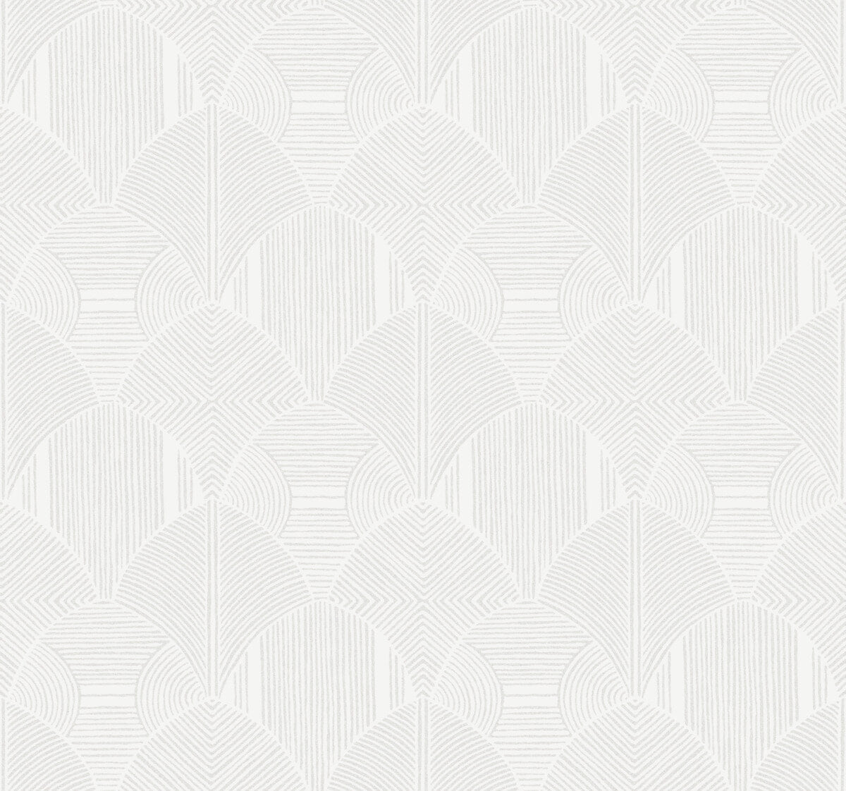 Drew & Jonathan Home Meyberg Wallpaper - White & Silver