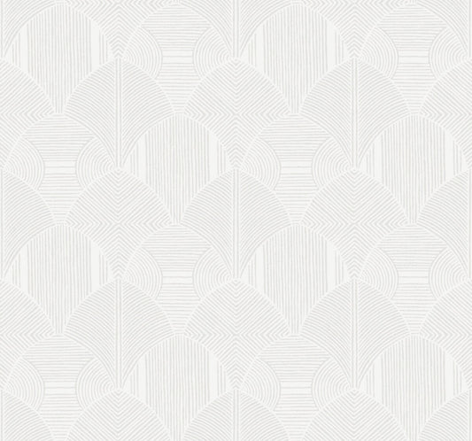 Drew & Jonathan Home Meyberg Wallpaper - White & Silver