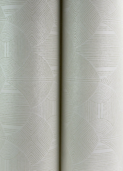 Drew & Jonathan Home Meyberg Wallpaper - White & Silver