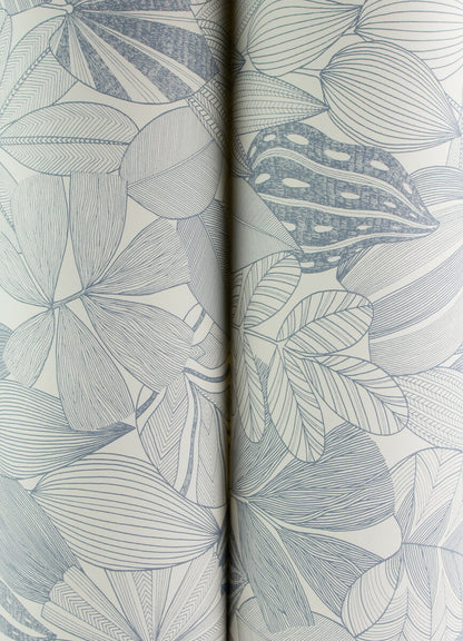 Drew & Jonathan Home Mathias Botanical Wallpaper - Blue