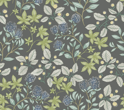 Drew & Jonathan Home Mildred Wallpaper - Charcoal