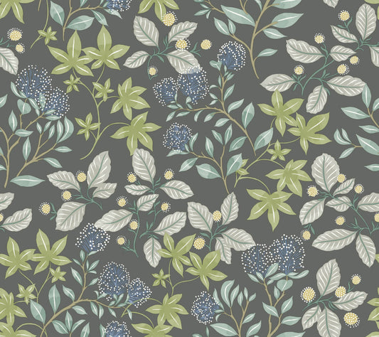 Drew & Jonathan Home Mildred Wallpaper - Charcoal