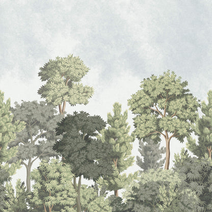 Westbury Forest Delamere Wallpaper Mural - Green