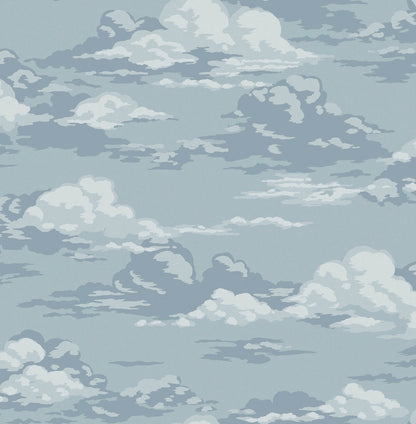 Westbury Forest Cumulus Clouds Wallpaper - Blue