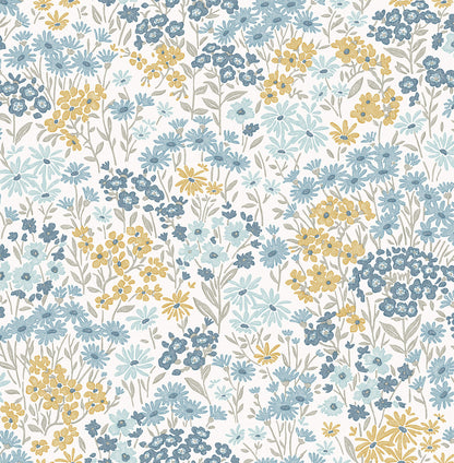 Westbury Forest Ditsy Daisies Wallpaper - Light Blue