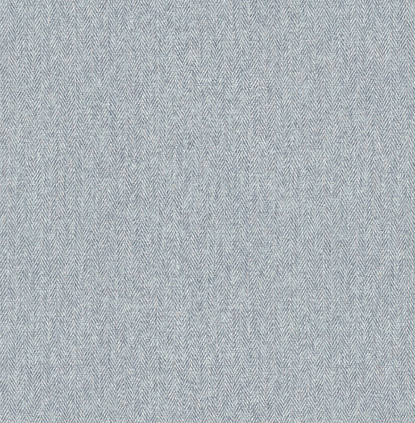 Westbury Forest Herringbone Tweed Wallpaper - Blue