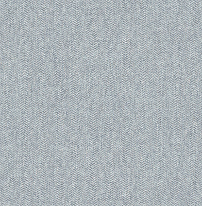 Westbury Forest Herringbone Tweed Wallpaper - Blue