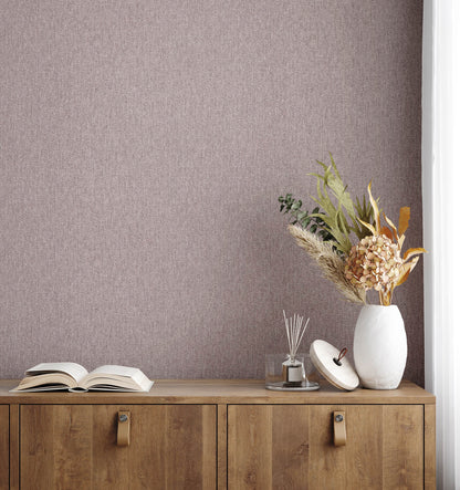 Westbury Forest Herringbone Tweed Wallpaper - Lavender